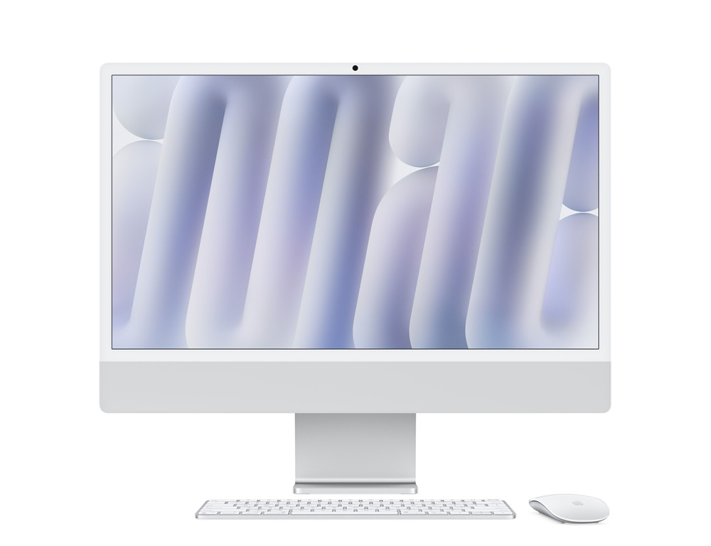 Apple iMac 24"4,5K Retina/M4 chip 10 magos CPU és GPU/24GB/512GB SSD/ezüst All-in-One asztali számítógép