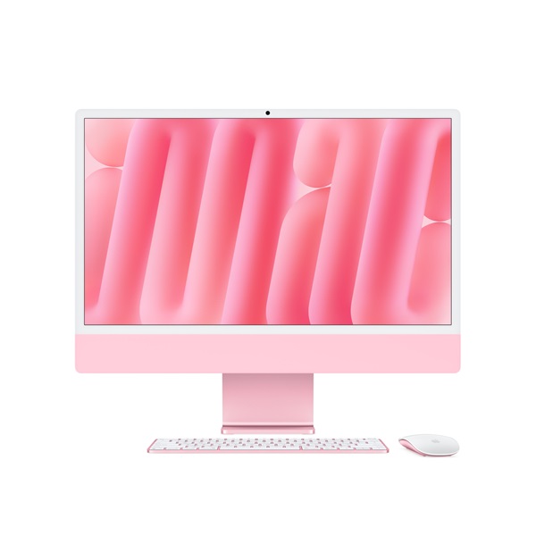 Apple iMac 24"4,5K Retina/M4 chip 10 magos CPU és GPU/24GB/512GB SSD/pink All-in-One asztali számítógép