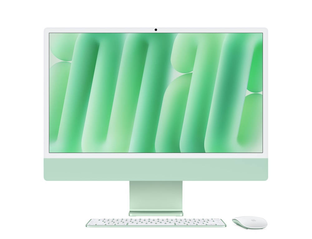 Apple iMac 24"4,5K Retina/M4 chip 10 magos CPU és GPU/24GB/512GB SSD/zöld All-in-One asztali számítógép