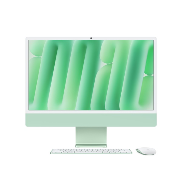Apple iMac 24"4,5K Retina/M4 chip 8 magos CPU és GPU/16GB/256GB SSD/zöld All-in-One asztali számítógép