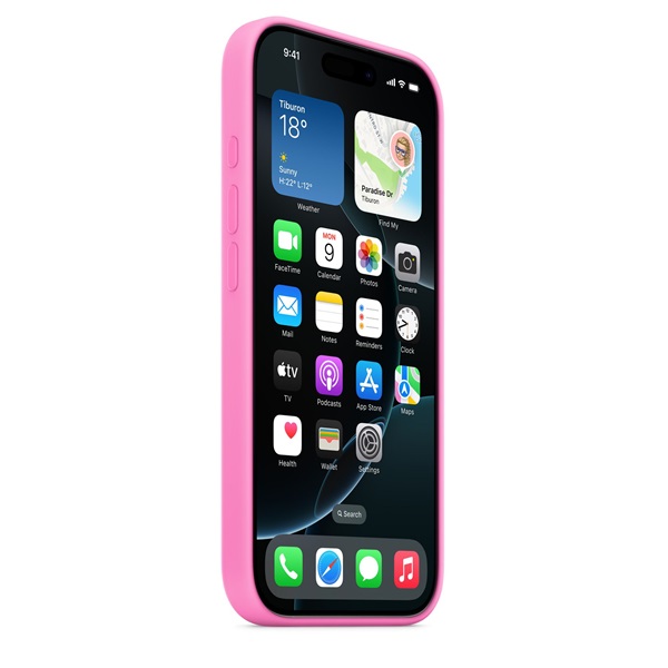 Apple mdfx4zm/a iPhone 16 Pro bazsarózsa szilikon hátlap
