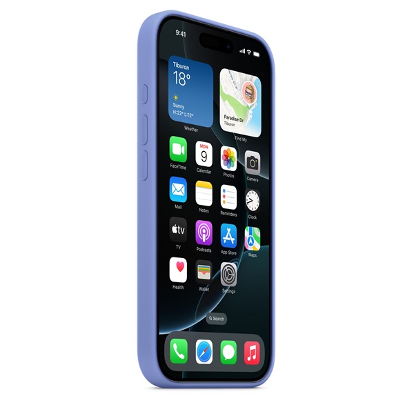 Apple mdg14zm/a iPhone 16 Pro meténglila szilikon hátlap