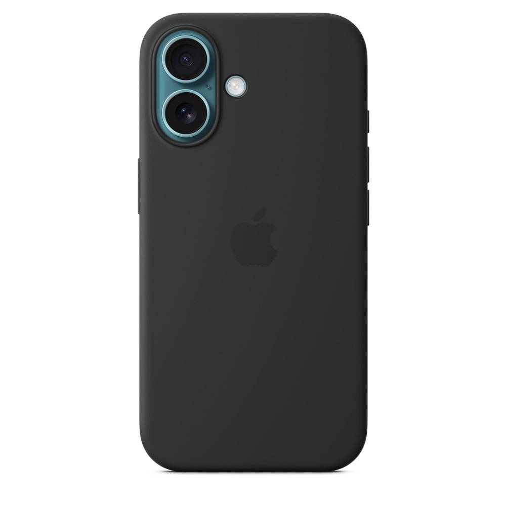 Apple myy13zm/a iPhone 16 fekete szilikon MagSafe hátlap