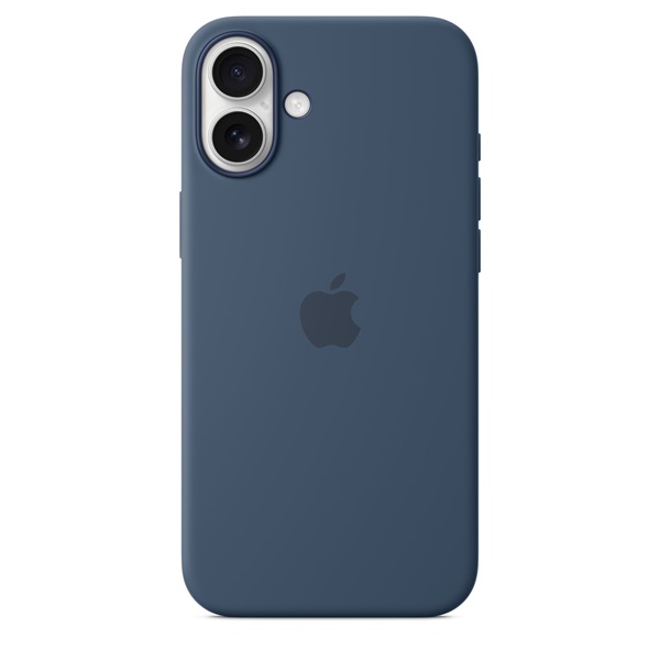 Apple myya3zm/a iPhone 16 Plus farmerkék szilikon MagSafe hátlap