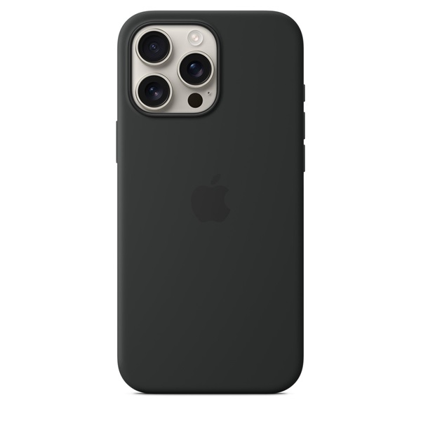 Apple myyt3zm/a iPhone 16 Pro Max fekete szilikon MagSafe hátlap