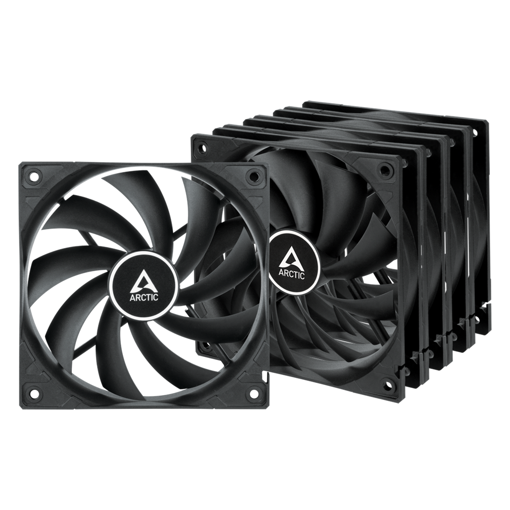 Arctic F12 120mm 5db fekete ventilátor