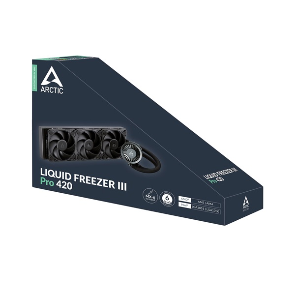 Arctic Liquid Freezer III Pro 420 fekete vízhűtéses processzor hűtő