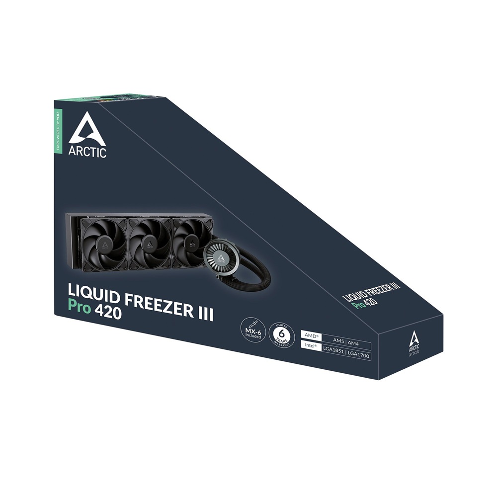 Arctic Liquid Freezer III Pro 420 fekete vízhűtéses processzor hűtő