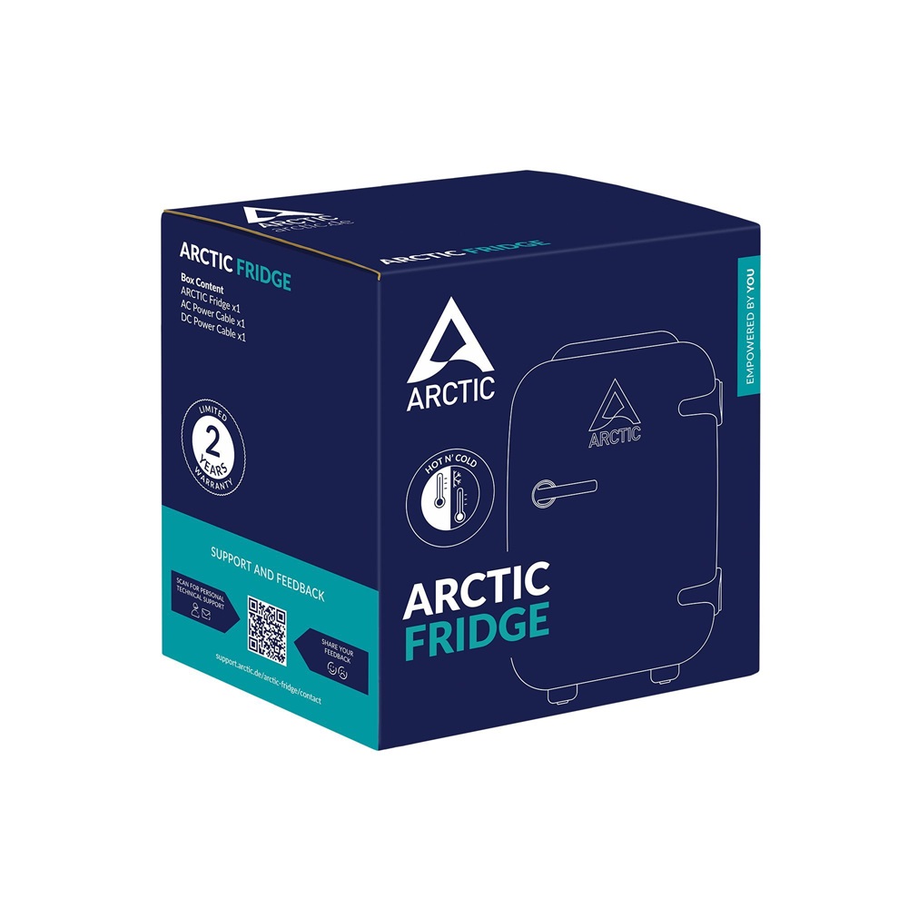 Arctic FRIDGE (EU) sötétkék, egyajtós, Hűtő:4L, mini hűtőszekrény