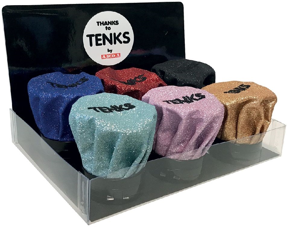 Arda Tenks Glitter 3 lyukú forgácstárolós vegyes színű hegyező