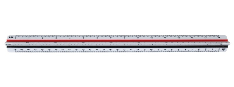 Aristo 30 cm "A" építész léptékvonalzó