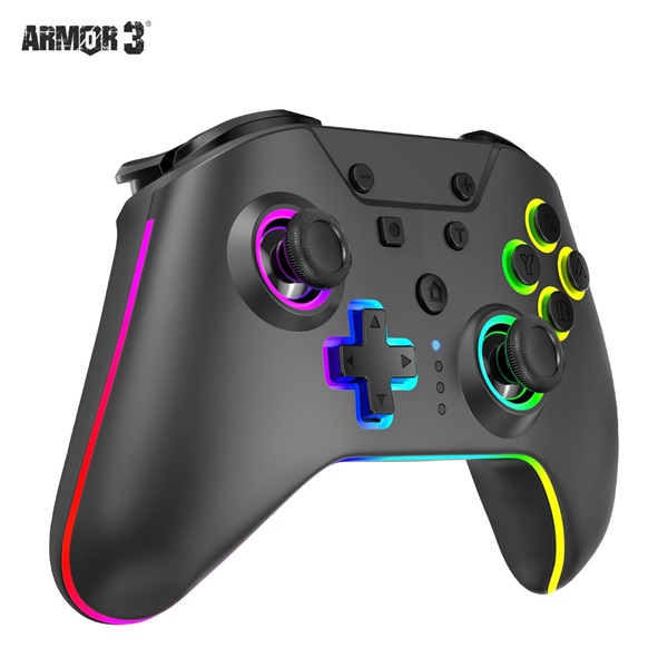 Armor3 M07619-BKHE NuRival Nintendo Switch fekete vezeték nélküli Hall Effect Stick kontroller