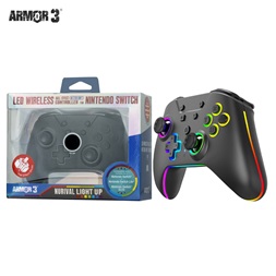 Armor3 M07619-BKHE NuRival Nintendo Switch fekete vezeték nélküli Hall Effect Stick kontroller