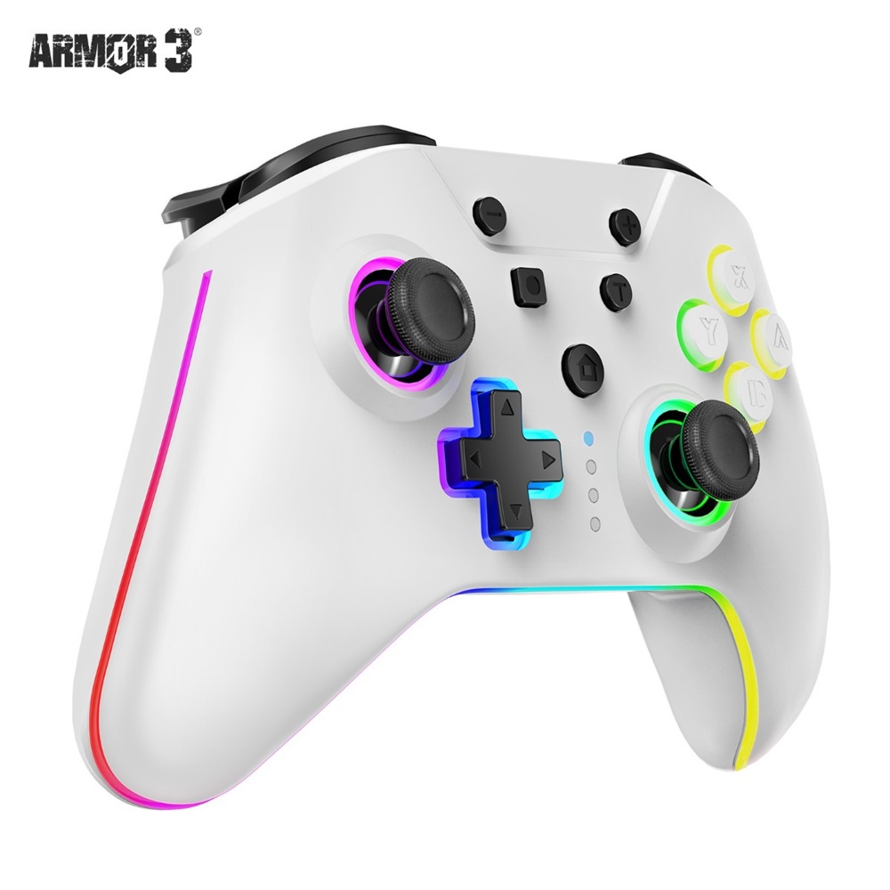 Armor3 M07619-WHHE NuRival Nintendo Switch/OLED vezeték nélküli Hall Effect Stick fehér kontroller