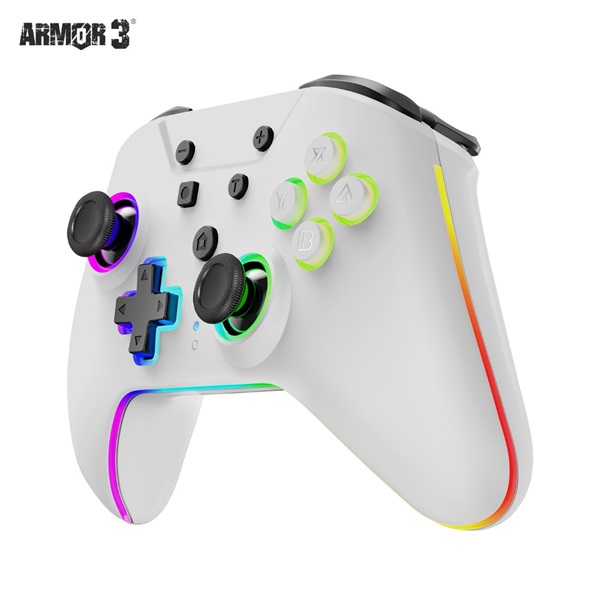 Armor3 M07619-WHHE NuRival Nintendo Switch/OLED fehér vezeték nélküli Hall Effect Stick kontroller