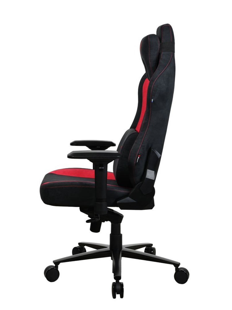 Arozzi Vernazza Supersoft Fabric fekete-piros gamer szék