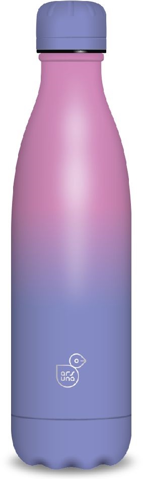 Ars Una 500 ml purple-pink duplafalú fémkulacs