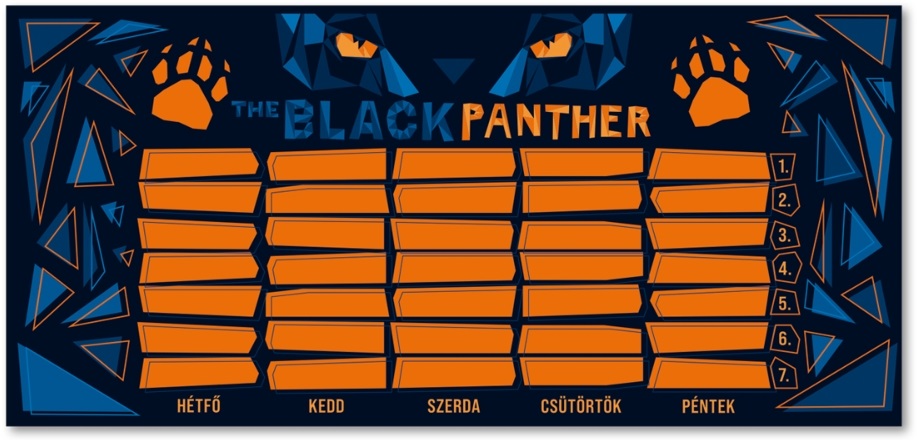 Ars Una Black Panther 1 lapos órarend