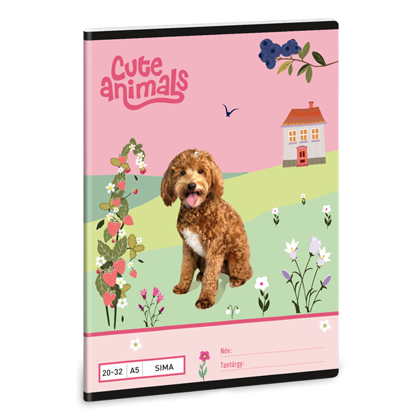 Ars Una Cute Animals Doggie 25 (5458) A5 20-32 sima füzet