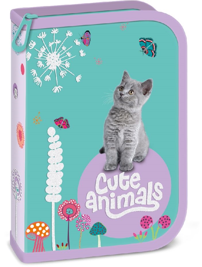 Ars Una Cute Animals Kitten 24 (5368) töltött tolltartó