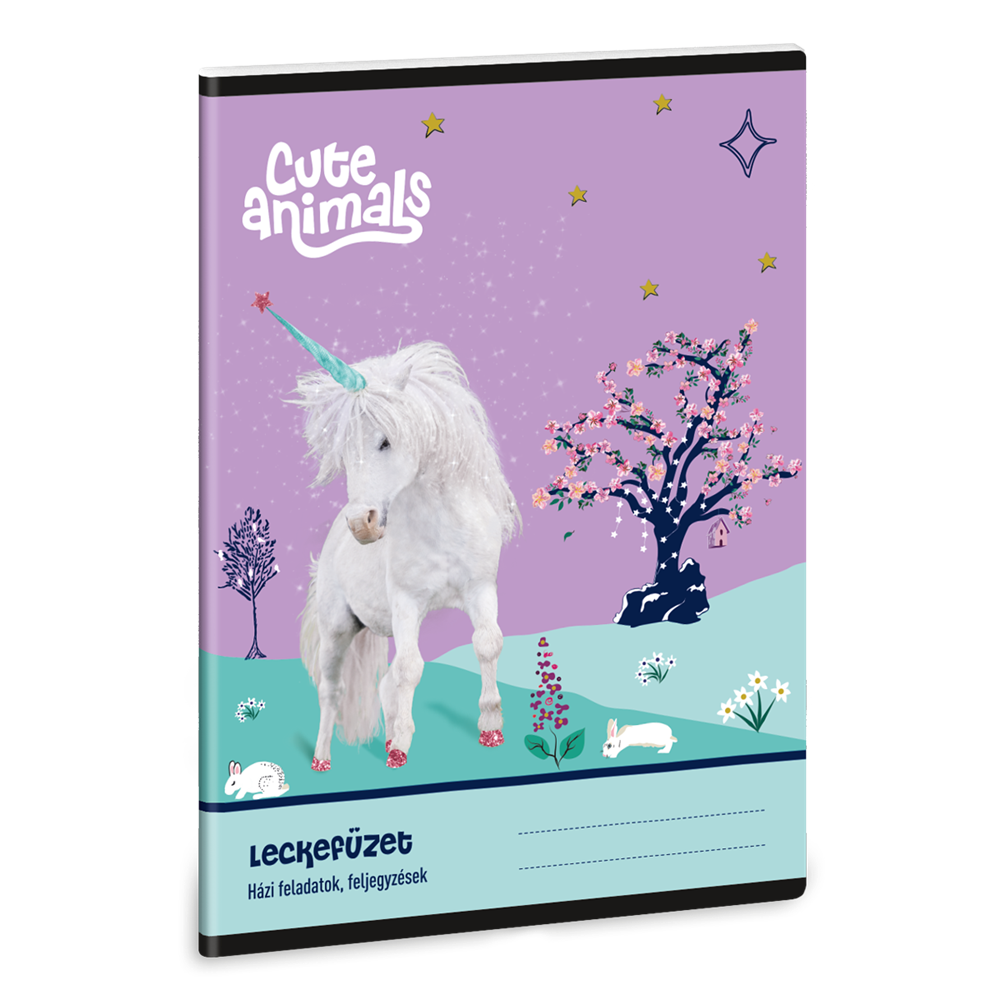 Ars Una Cute Animals Unicorn 25 (5448) A5 leckefüzet