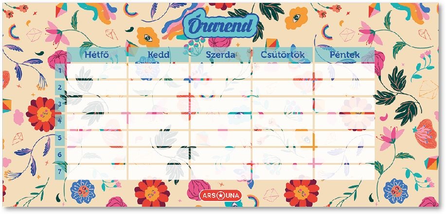 Ars Una Flower Power 23 (5260) 1 lapos órarend