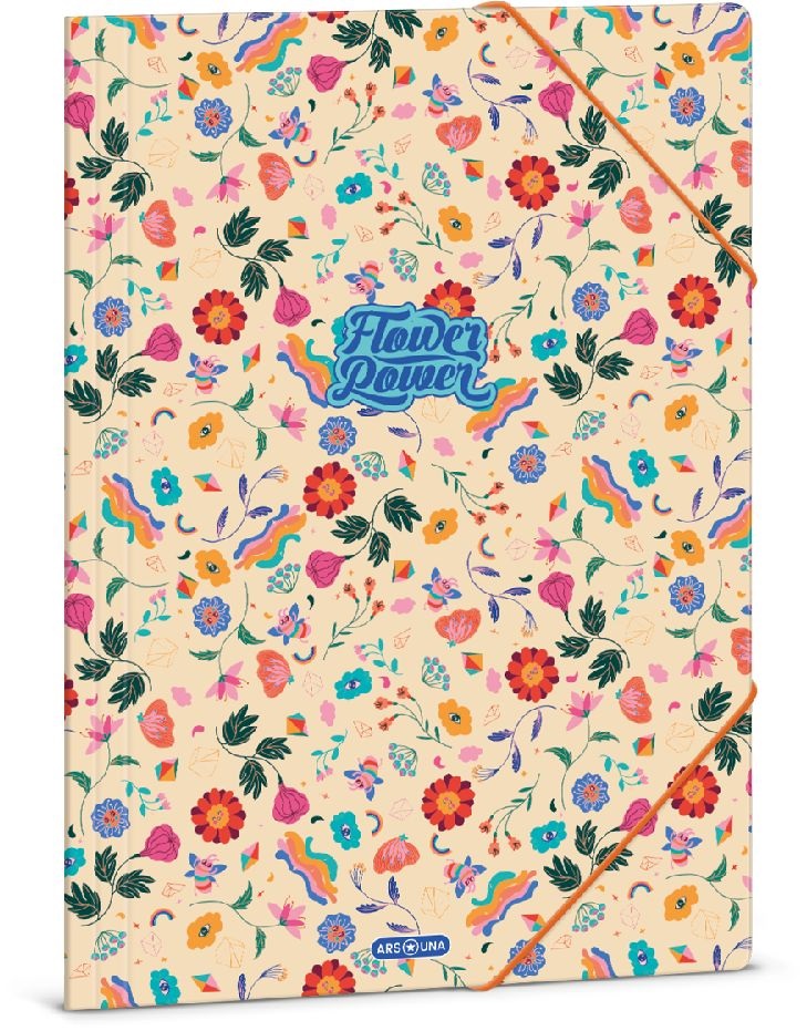 Ars Una Flower Power 23 (5260) A4 gumis mappa