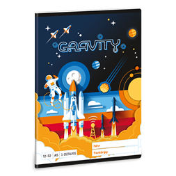 Ars Una Gravity 24 (5367) A5 12-32 3. osztályos vonalas füzet