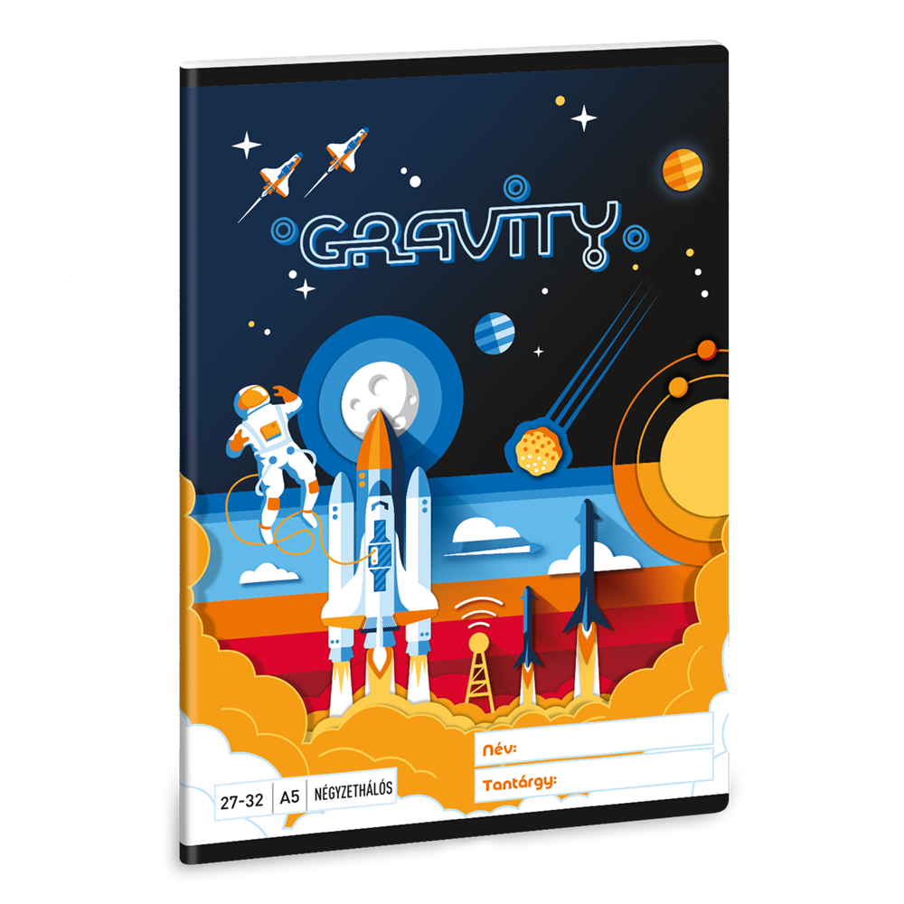 Ars Una Gravity 24 (5367) A5 27-32 kockás füzet