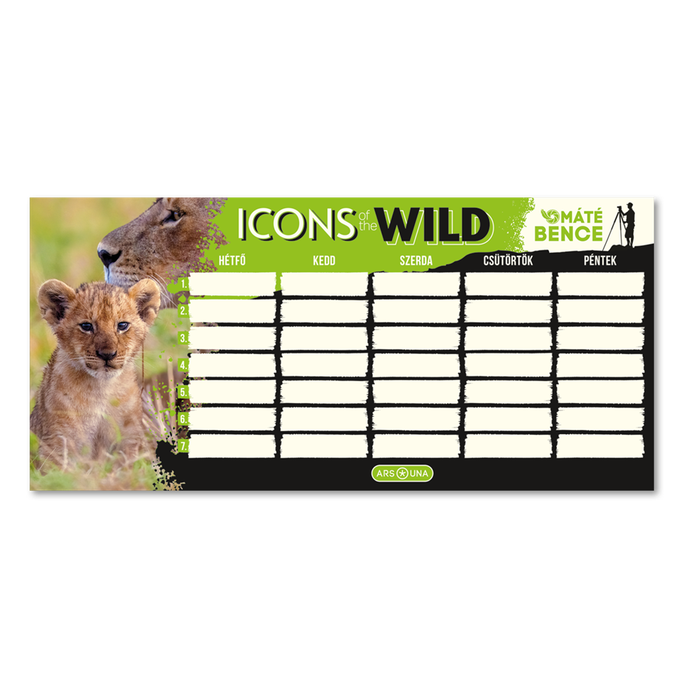 Ars Una Icons of the Wild-Lions 25 (5504) 1 lapos órarend
