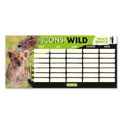 Ars Una Icons of the Wild-Lions 25 (5504) 1 lapos órarend