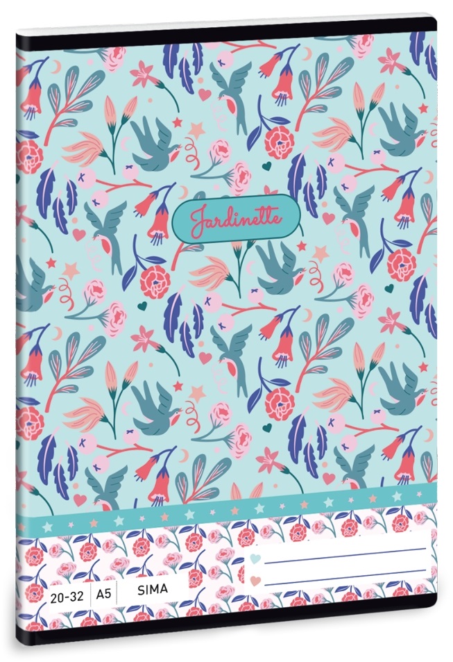 Ars Una Jardinette A5 20-32 sima füzet