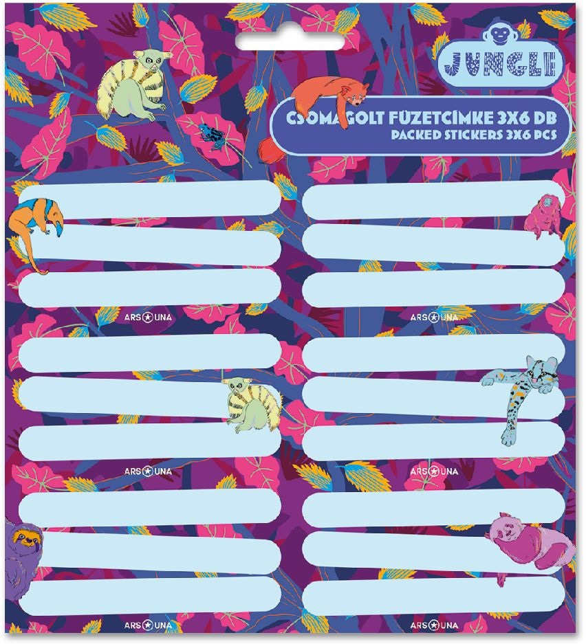 Ars Una Jungle 23 (5259) 3x6db füzetcímke
