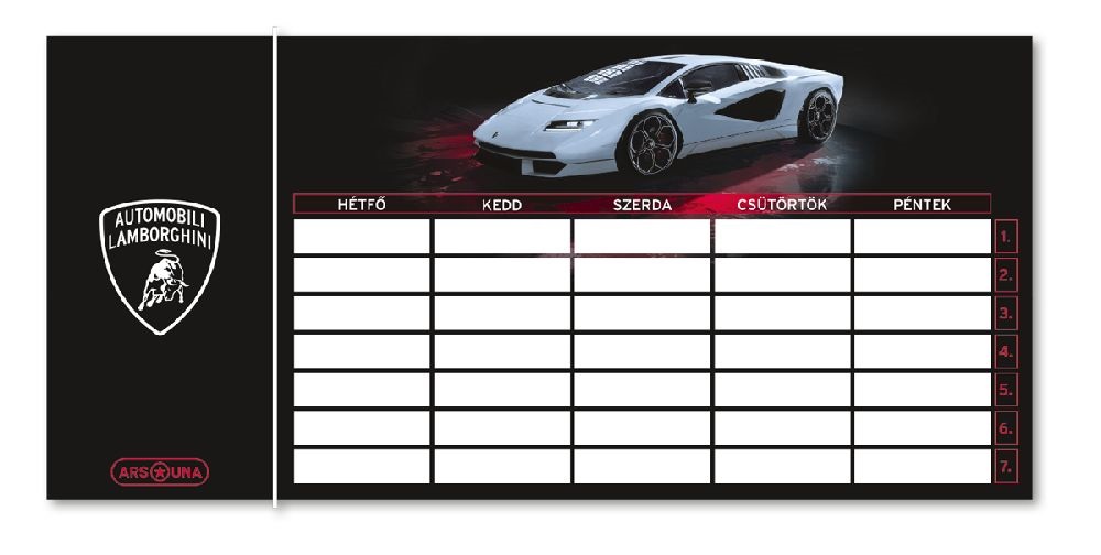 Ars Una Lamborghini 23 (5254) 1 lapos órarend