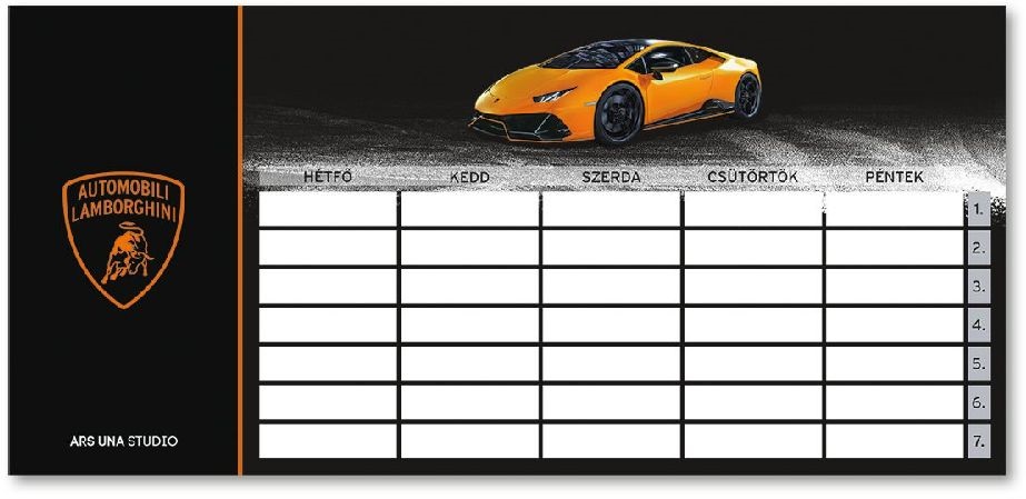 Ars Una Lamborghini 5125 1 lapos órarend