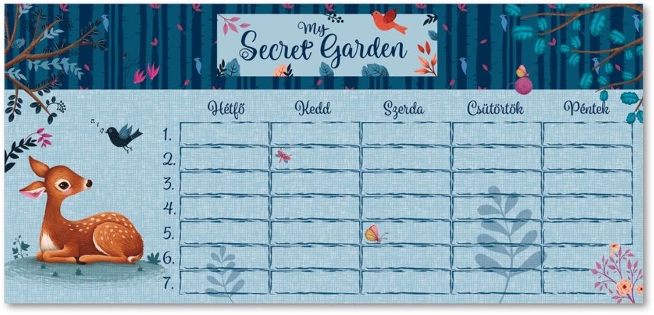 Ars Una My Secret Garden 1 lapos órarend