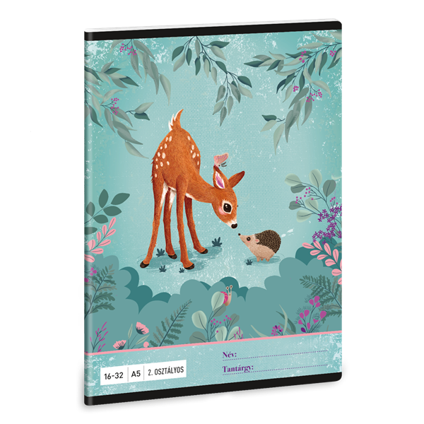 Ars Una My Secret Garden 24 (5339) A5 16-32 2. osztályos vonalas füzet