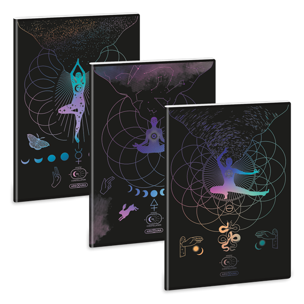 Ars Una Mystic Constellation 25 (5491) A4 extra kapcsos kockás füzet