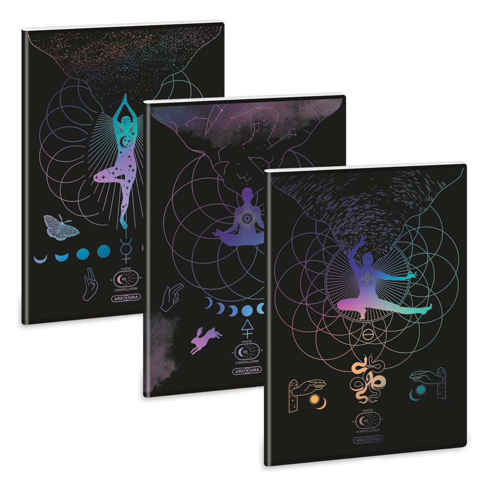 Ars Una Mystic Constellation 25 (5491) A4 extra kapcsos kockás füzet