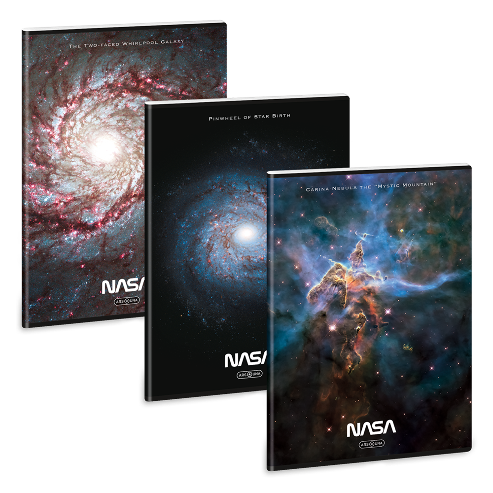 Ars Una  NASA 25 (5484) A4 extra kapcsos kockás füzet