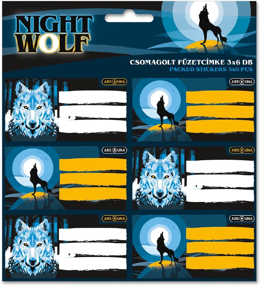 Ars Una Nightwolf 23 (5257) 3x6db füzetcímke