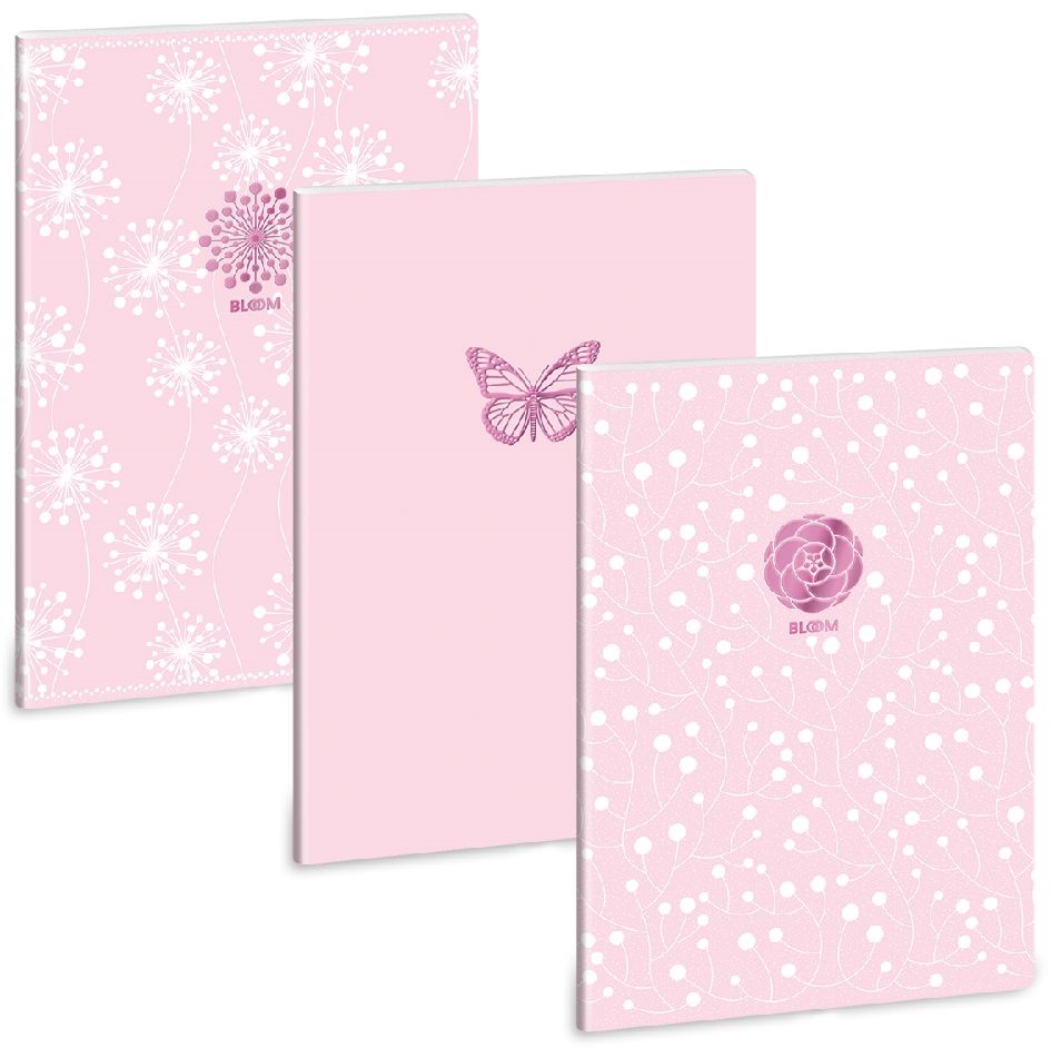 Ars Una Pink Spring 22 (5242) A4 extra kapcsos kockás füzet