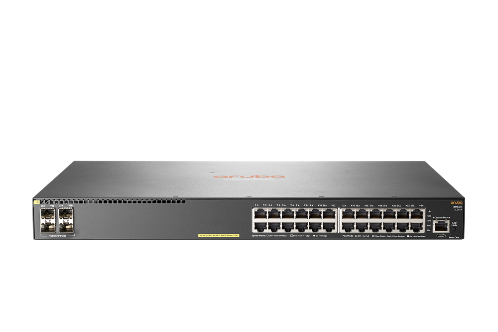 Aruba 2930F 24port GbE PoE+ LAN 4xSFP medzselhető Switch