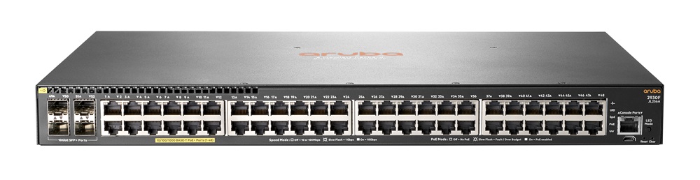 Aruba 2930F 48port GbE PoE+ LAN 4xSFP+ menedzselhető Switch