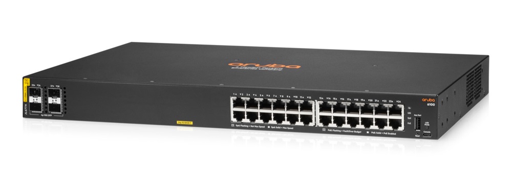 Aruba 6100 24G CL4 4SFP+ PoE Switch