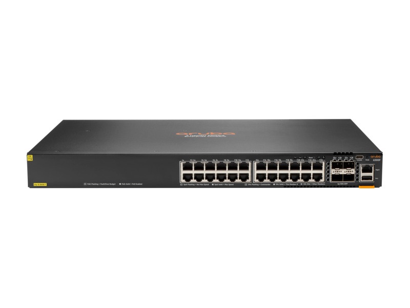 Aruba 6300F 24G CL4 PoE 4SFP56 PoE Switch