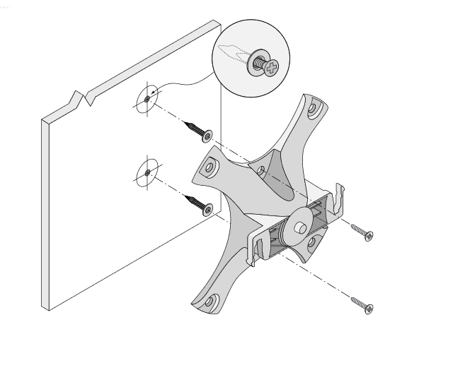 Aruba AP-220-MNT-W1 Black Basic Mount Kit