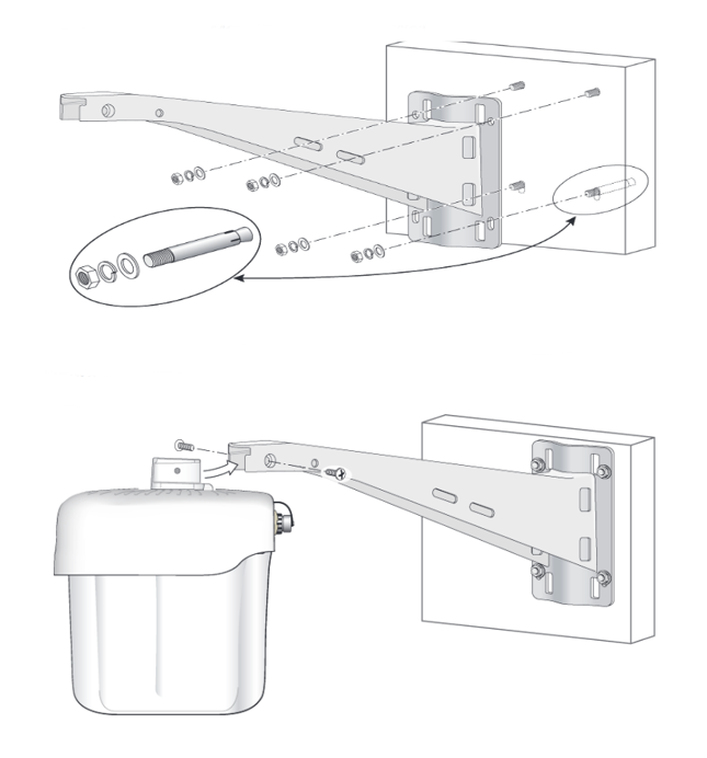 Aruba AP-270-MNT-V1 Outdoor Pole/Wall Long Mount Kit