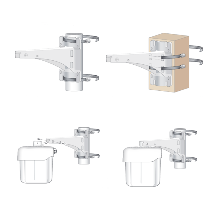 Aruba AP-270-MNT-V2 Outdoor Pole/Wall Short Mount Kit