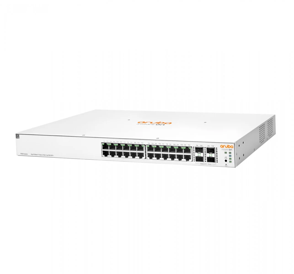 Aruba Instant On JL684B 1930 24xGbE LAN 4xSFP+ port smart menedzselhető PoE (370W) switch